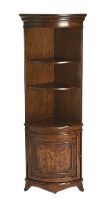 Solid Wood Frame Standard Display Stand With Three Shelves - Brown