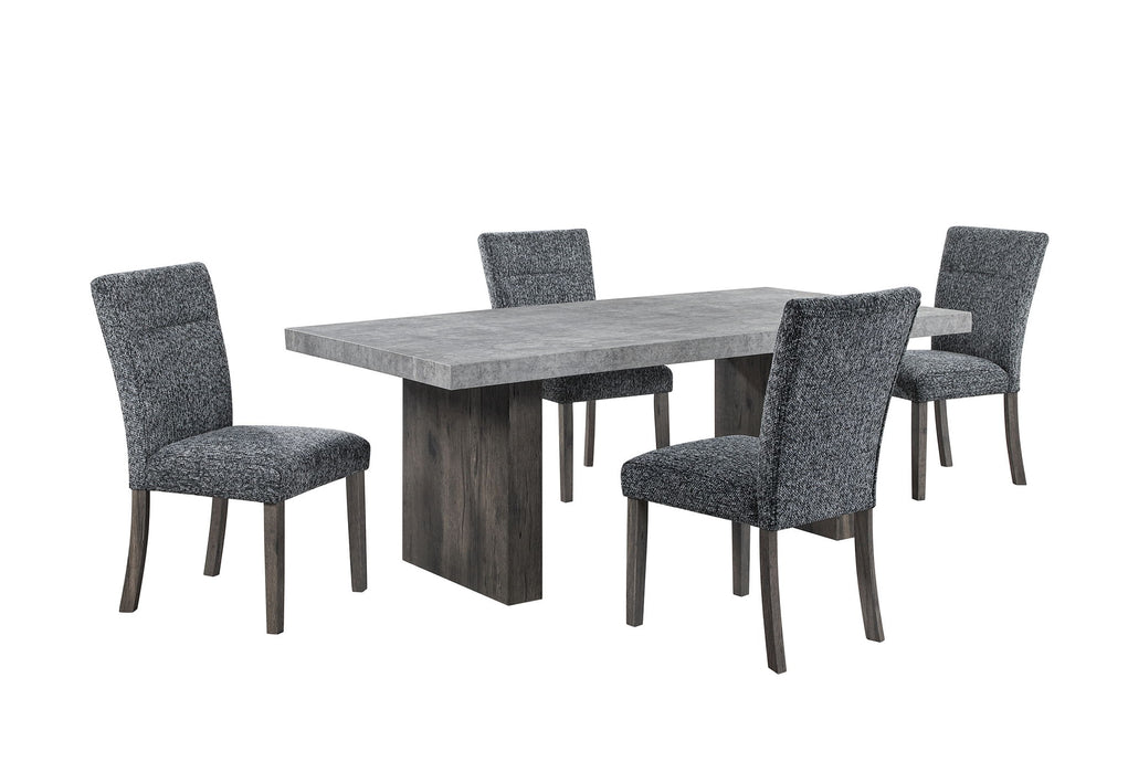 D2410 - 9 Piece Dining Room Set (Dining Table And 8 Dining Chair) - Gray