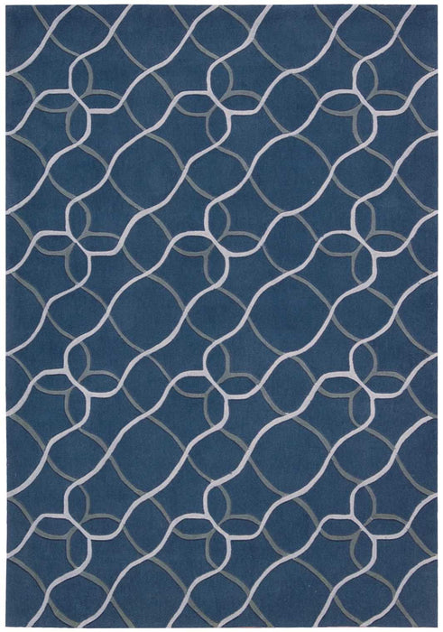 7' X 9' Contemporary Abstract Area Rug - Ivory