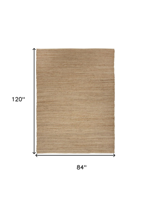 7' X 10' Jute Flatweave Handmade Area Rug (545462) - Natural