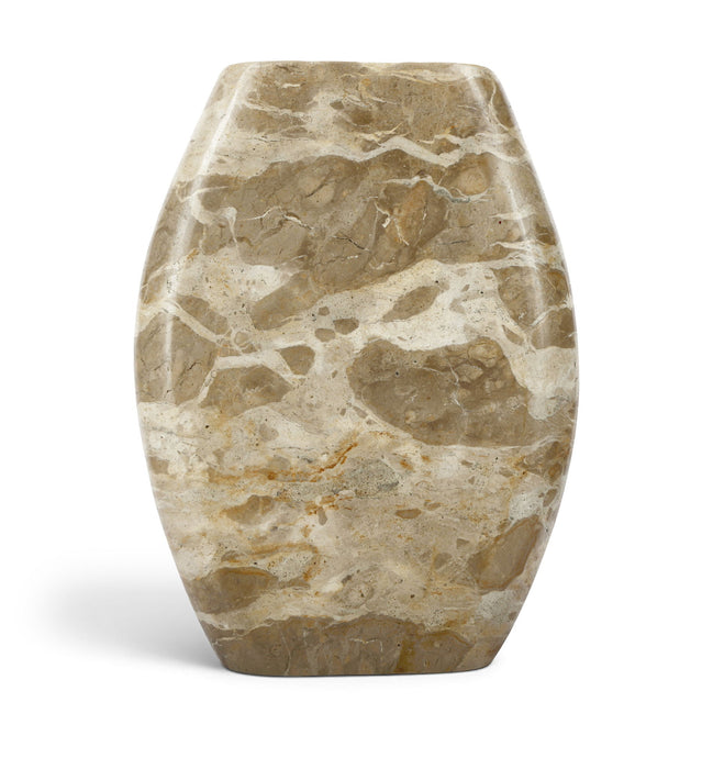 Elegant Sadie marble vase by Meridian Furniture, featuring a smooth, polished genuine marble surface and classic vase shape.