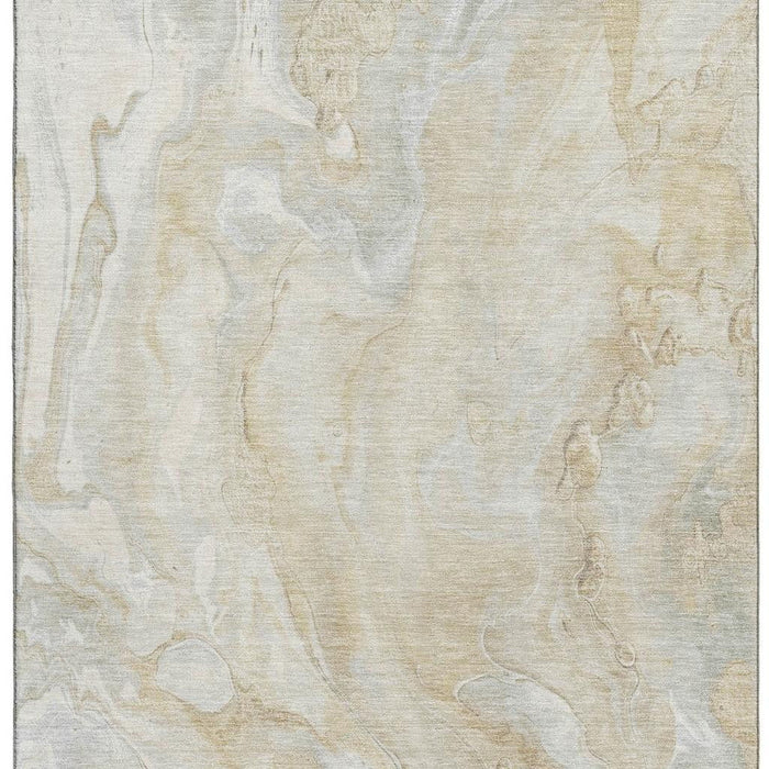 10' X 14' Abstract Washable Area Rug With UV Protection (697788) - Beige / Tan / Ivory