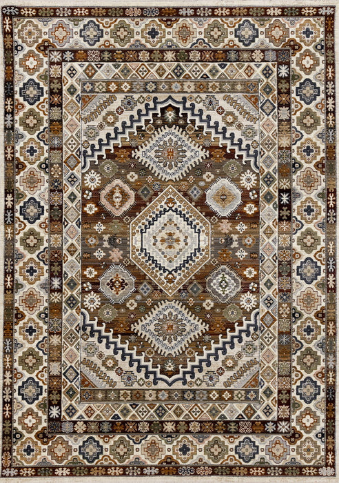 8' X 10' Oriental Area Rug (660183) - Cream / Brown / Tan