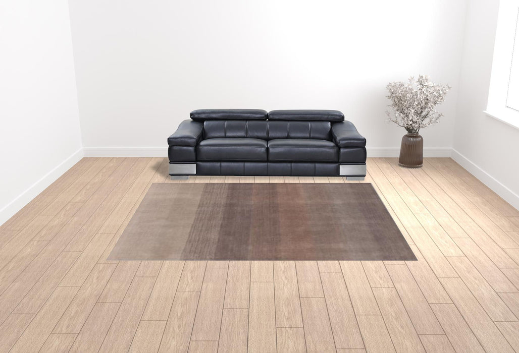 9' x 12' Ombre Hand Loomed Area Rug - Violet Taupe And Brown
