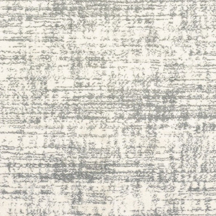 8' x 11' Abstract Strokes Area Rug - Ivory And Gray