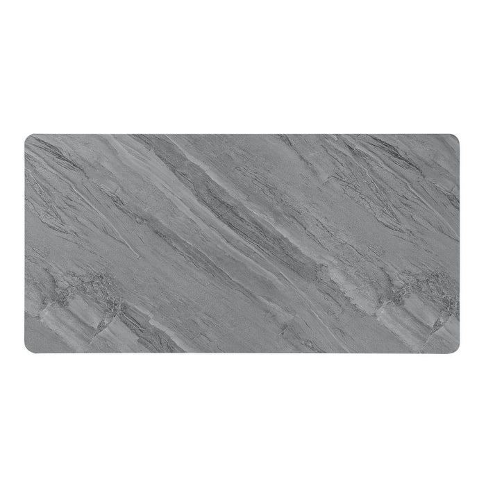Gray and white 47-inch faux marble wood and steel lift top coffee table by HomeRoots with modern design.
