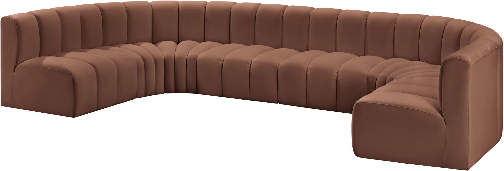 Arc - Faux Leather Modular U-Shaped Sectional