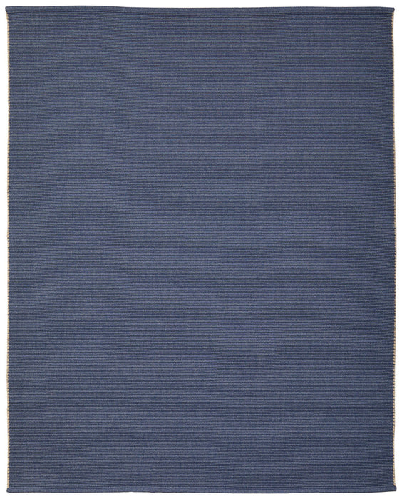 9' x 12' Hand Woven Polypropylene Area Rug - Blue