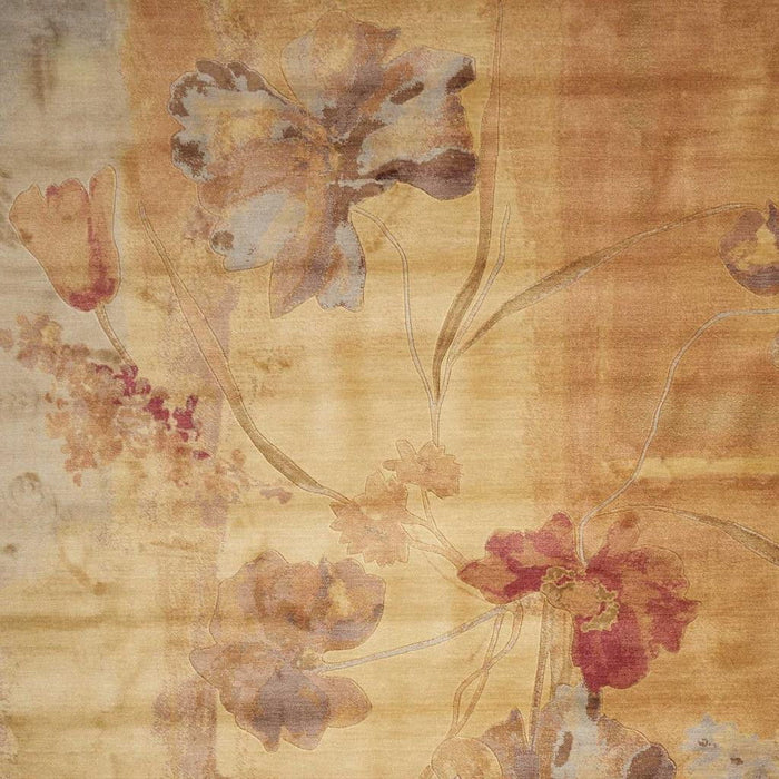 8' X 11' Floral Area Rug (556133) - Beige / Red / Orange