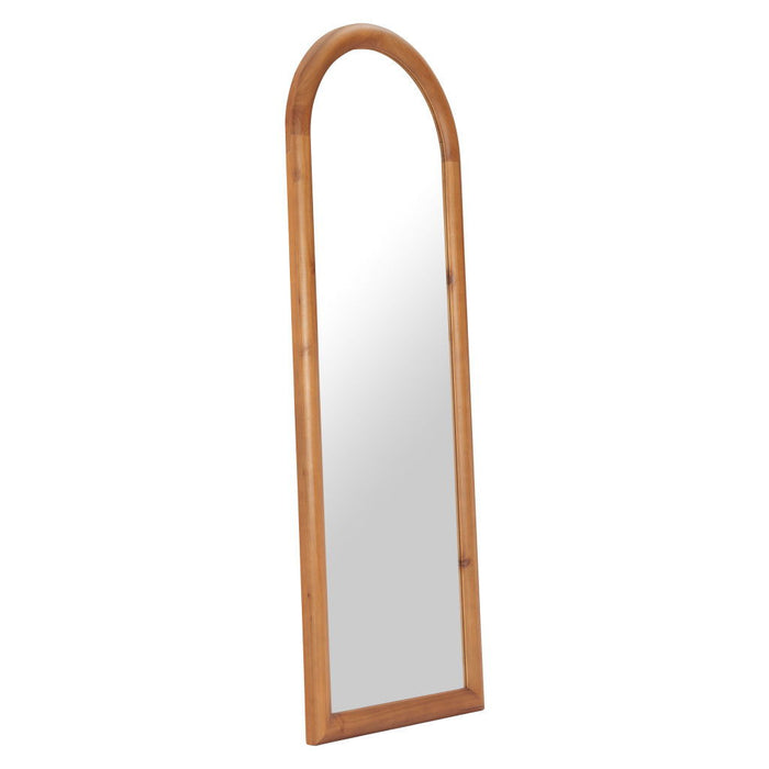 66" Solid Arch Framed Full Length Mirror - Natural