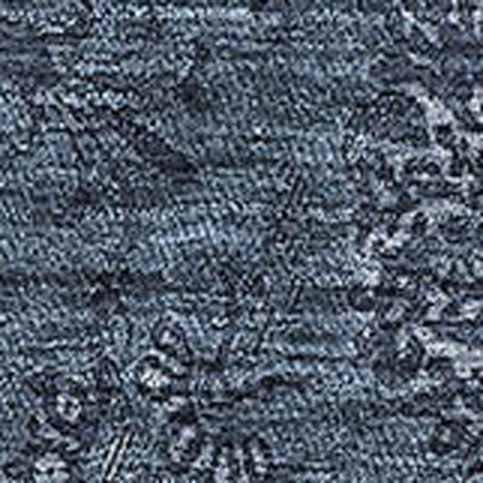 9' X 12' Floral Washable Area Rug With UV Protection - Blue And Ivory