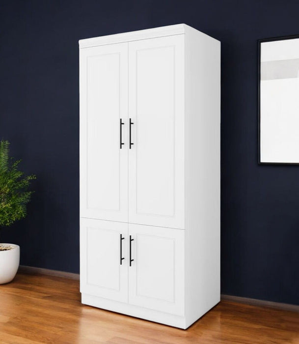 71" Four Door Combo Dresser - White