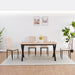 Set of four Giga velvet dining chairs with plush upholstery and modern design, ideal for stylish dining room seating.