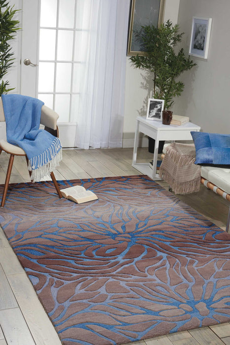 7' X 9' Abstract Area Rug - Gray