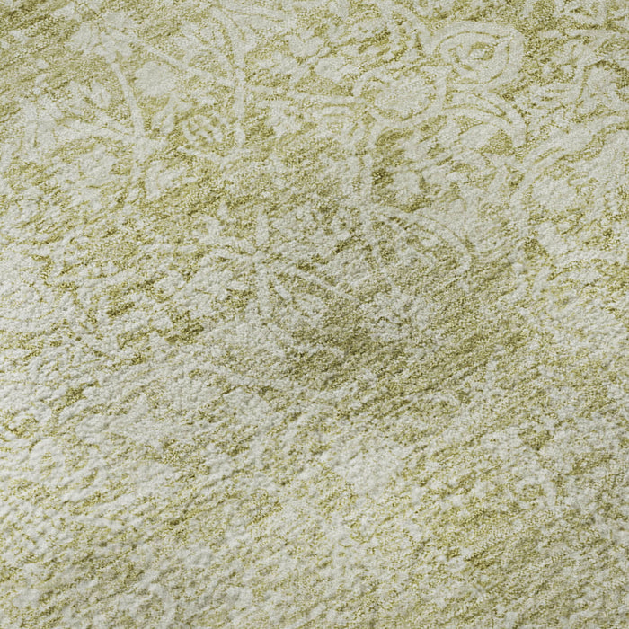 10' X 14' Oriental Washable Area Rug With UV Protection (700631) - Wheat / Ivory