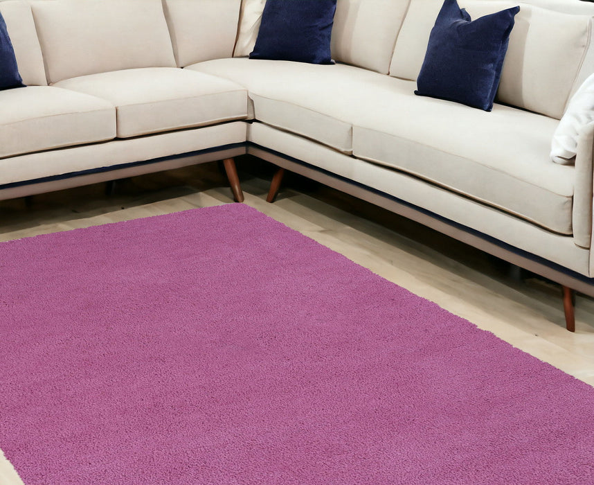 9' x 13' Polyester Area Rug - Hot Pink
