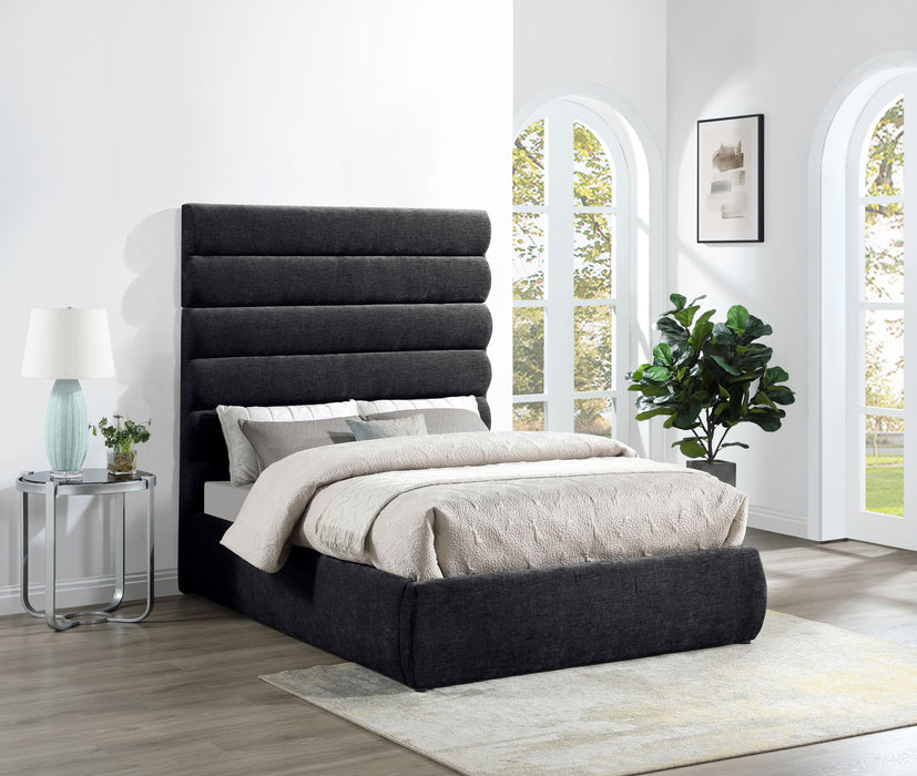 Adam - Chenille Fabric Bed With 70.5" Headboard