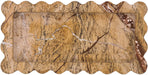 Marble tray in brown with a smooth surface, designed by Meridian Furniture, ideal for serving or decorative use.