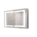 Giga medicine cabinet with LED vanity mirror, anti-fog, waterproof, dimmable touch switch, modern bathroom storage solution