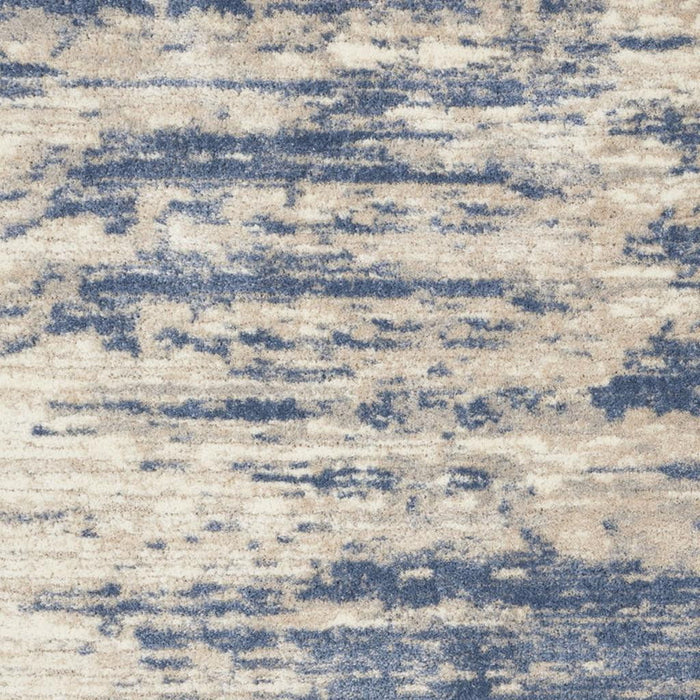 8' X 10' Abstract Shag Area Rug - Light Blue