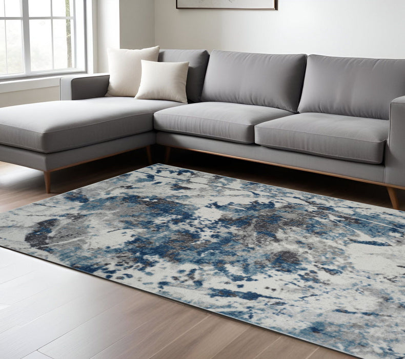 9' X 12' Modern Abstract Area Rug - Ivory