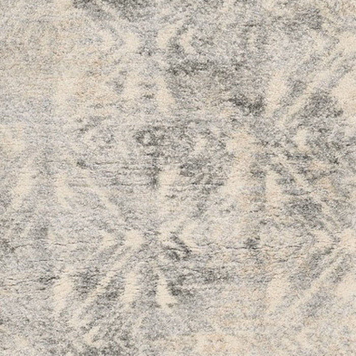 8' x 13' Abstract Area Rug - Modern Ivory And Gray