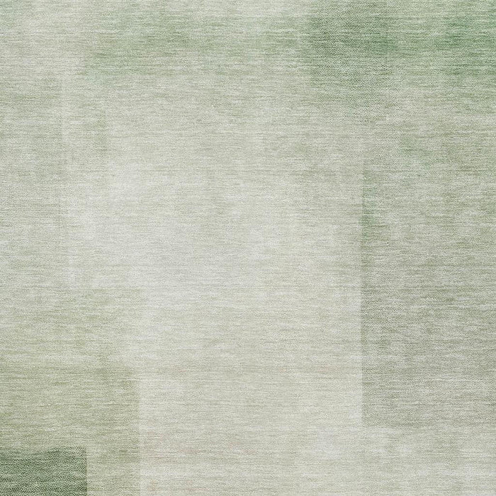 10' X 14' Geometric Washable Area Rug With UV Protection (692481) - Artichoke Green / Ivory
