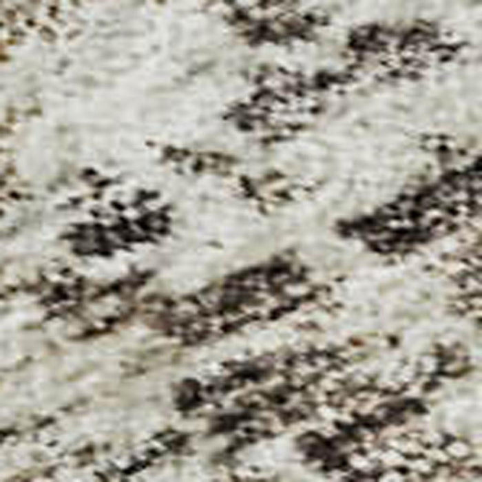 10' X 14' Abstract Washable Area Rug With UV Protection (688576) - Linen / Gray / Silver