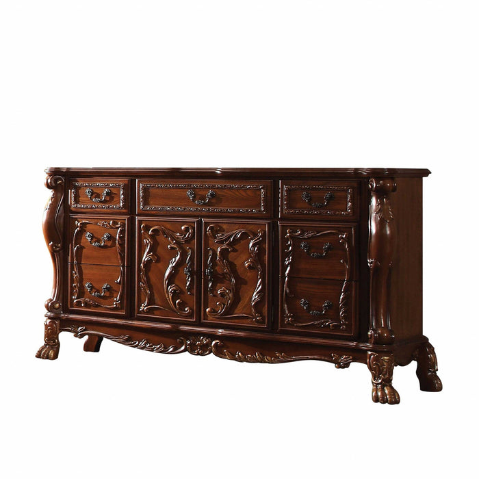 Wood Poly Resin Dresserserver - Cherry Oak