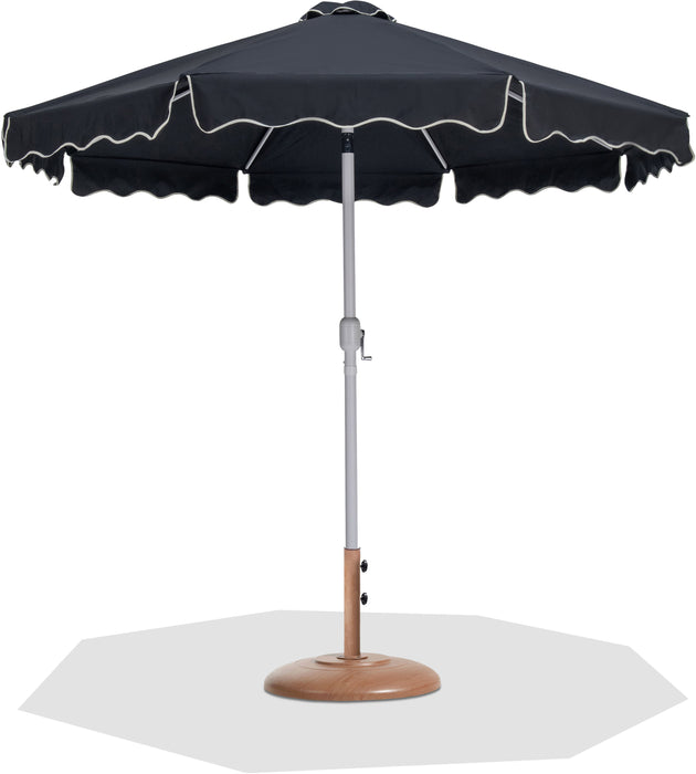 Amalfi - Patio Umbrella - Light Brown Base / White Pole