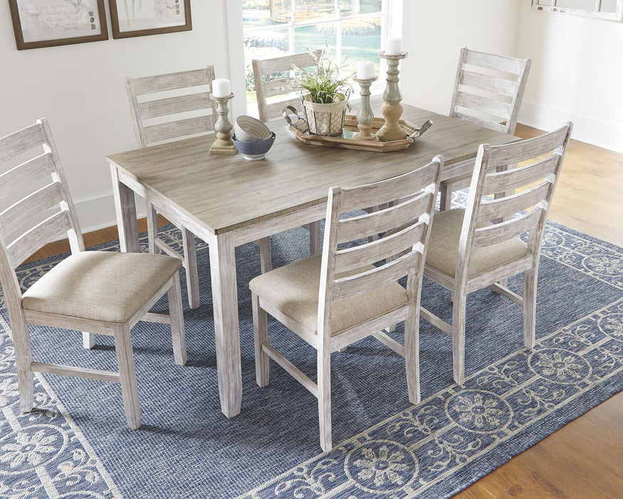 Skempton - Dining Room Table Set (Set of 7) - White