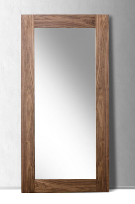 79" Framed Leaning Full Length Hanging Mirror - Brown