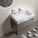 Giga Alice bathroom vanity with large storage, wall-mounted design, one-piece sink basin, modern style, without drain and faucet.