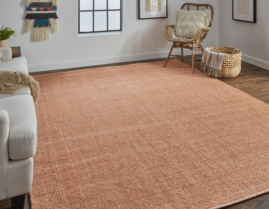 5' x 8' Hand Woven Area Rug - Orange