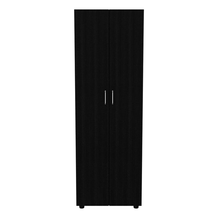 Wood Corner Accent Chest (732030) - Black