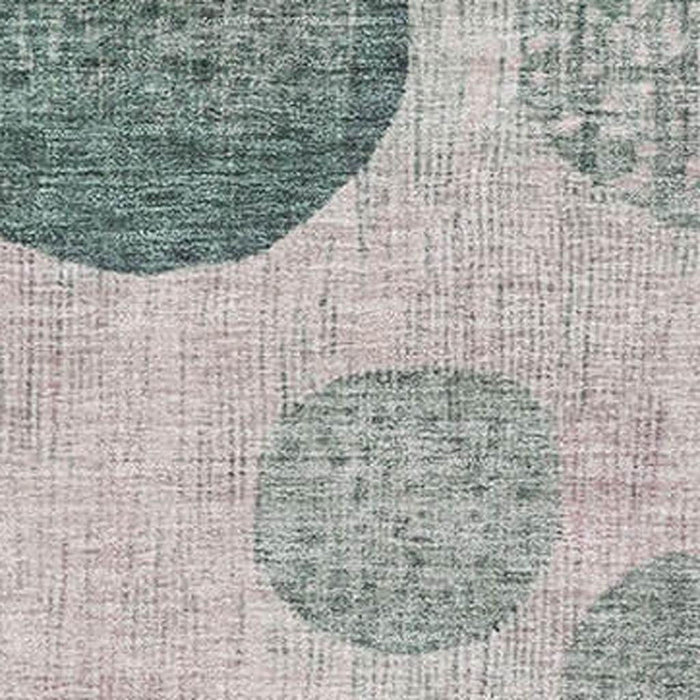 10' X 14' Geometric Washable Area Rug With UV Protection (707437) - Green / Mauve / Beige