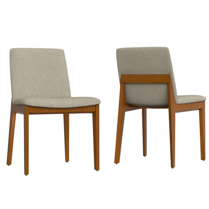 Dining Parsons Chairs (Set of 2) - Natural / Walnut