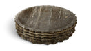 Marble bowl by Meridian Furniture, Caesar collection, featuring smooth genuine marble surface suitable for serving or decorative use.
