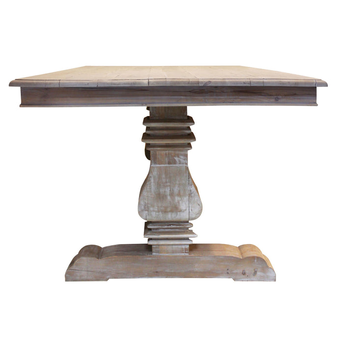 84" Solid Wood Dining Table - Gray