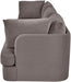 Meridian Furniture velvet upholstered 3-piece stationary sectional sofa with plush cushions and modern design.