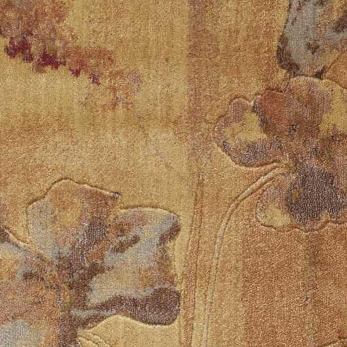 6' Floral Runner Rug (556129) - Beige / Red / Orange
