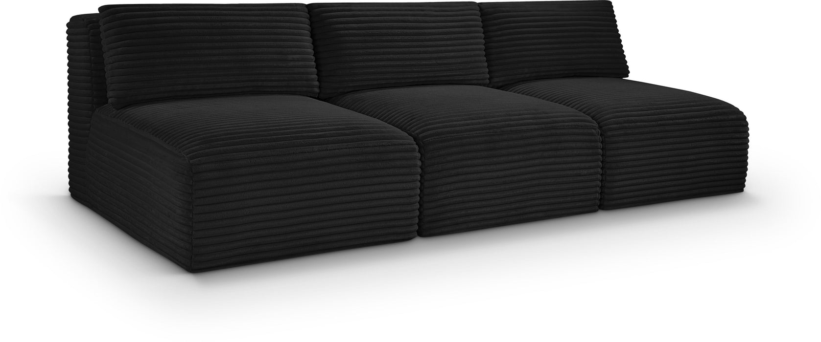 Shaggy - 3 Seat Modular Armless Sofa