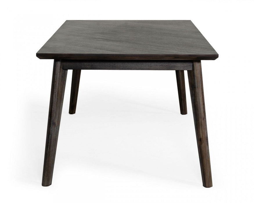 83" Solid Wood Dining Table - Dark Brown