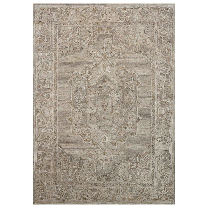 8' X 10' Wool Oriental Hand Tufted Area Rug - Brown And Beige