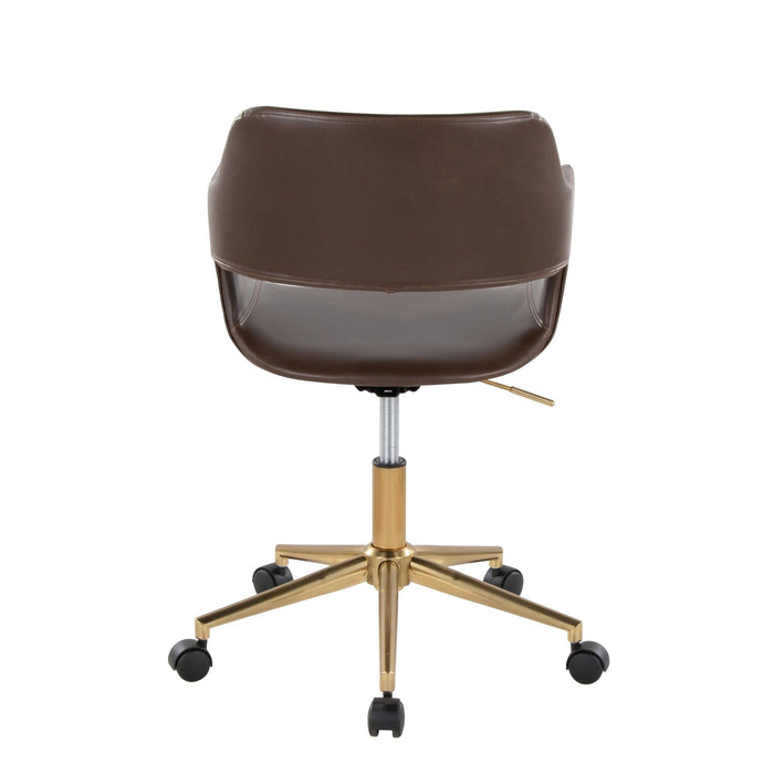 Margarite - Task Chair - Gold Metal