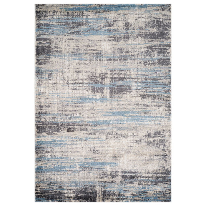 9' X 12' Abstract Modern Area Rug - Blue