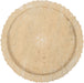 Round Russell Travertine Tray by Meridian Furniture, showcasing a sleek, natural stone surface perfect for serving or decor.