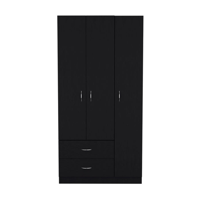 Wood Corner Accent Chest (732191) - Black