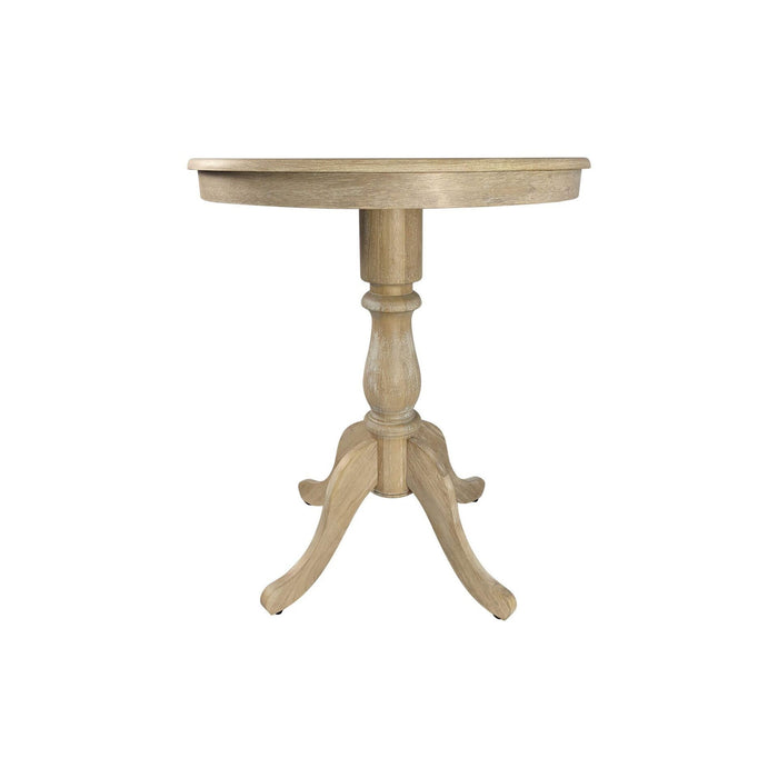 30'' Solid Wood Rounded Bar Table - Natural