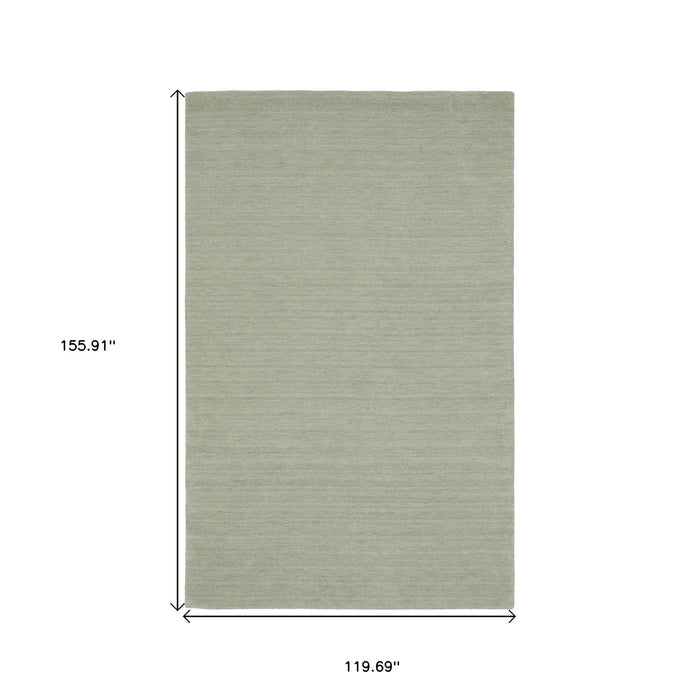 10' X 13' Wool Hand Tufted Area Rug - Silver